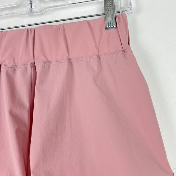 NWT HALARA High Waisted Dolphin Hem Casual Shorts 2" Pink Size Small S NEW - Picture 4 of 12